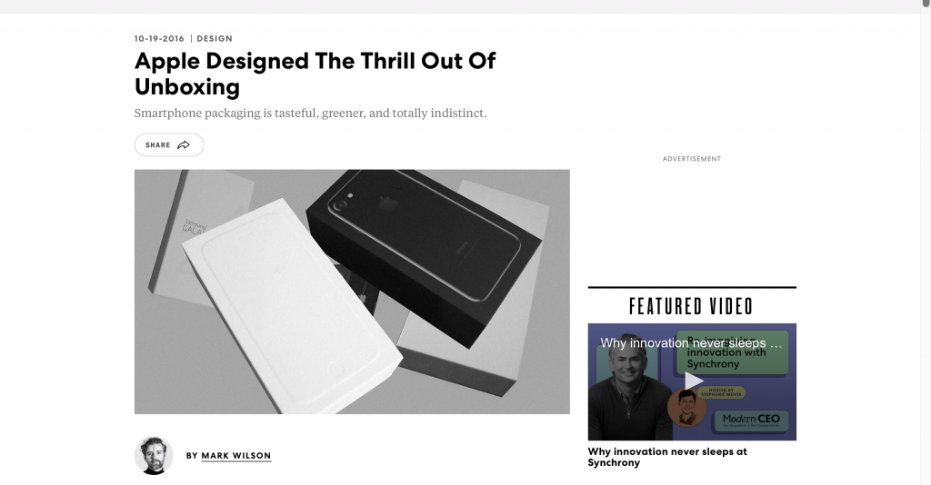 screenshot of the article