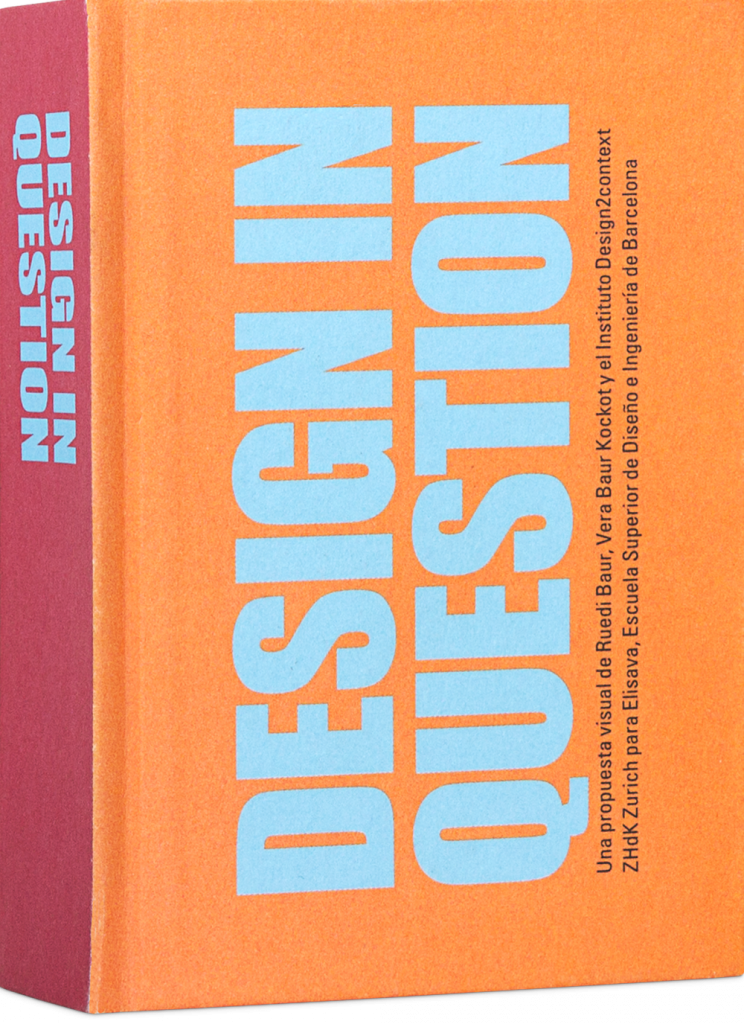 In 2009, Ruedi Baur, Design2context, and the renowned Elisava School of Design in Barcelona launched a call for “Questions on Design” in order to create a typographical wall in the entrance area of Elisava. About a hundred persons from all over the world, designers as well as students, took part in the exercise. As of today, more than 700 questions have been gathered and put onto the wall. Among them, Vera Kockot and Ruedi Baur have selected the wittiest questions for this publication. They scrutinize different facets of design which are currently relevant in diverse fields, such as the natural sciences and society as a whole. A text explains the idea and the realization of the project.