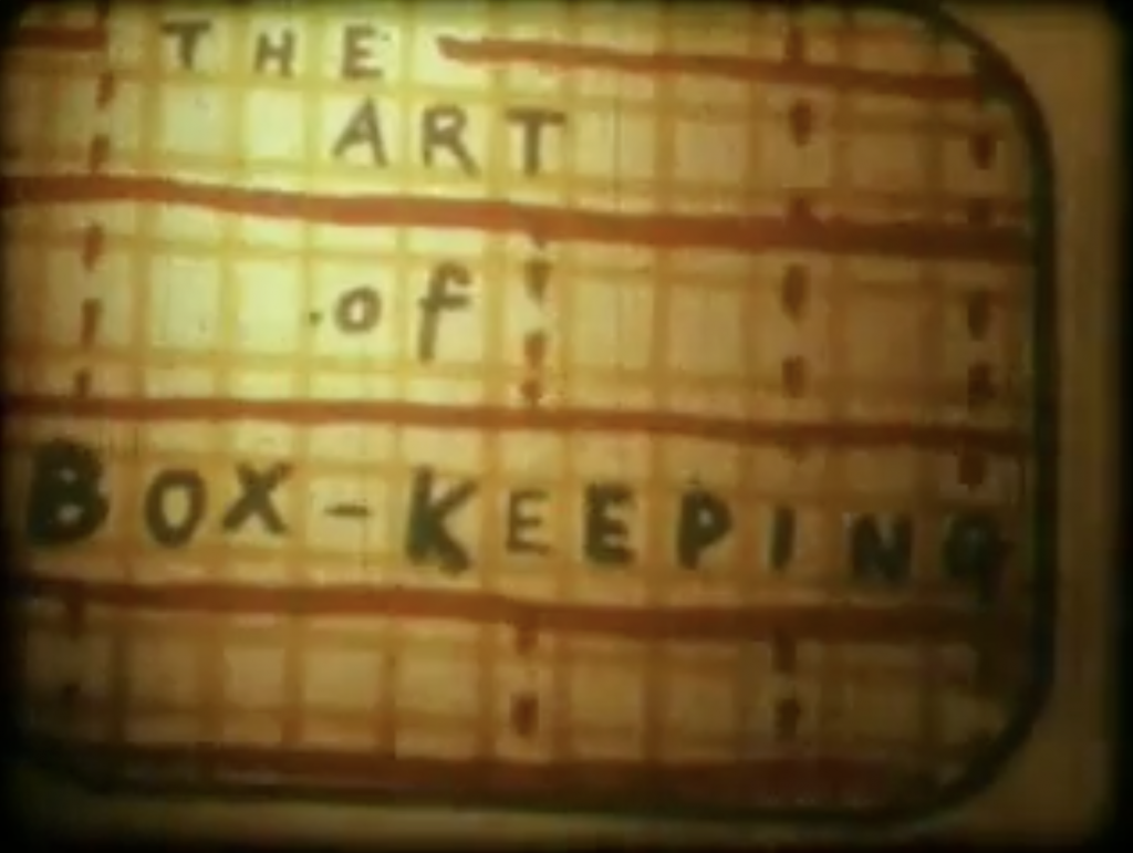 The cover scene titled 'The art of box keeping'.