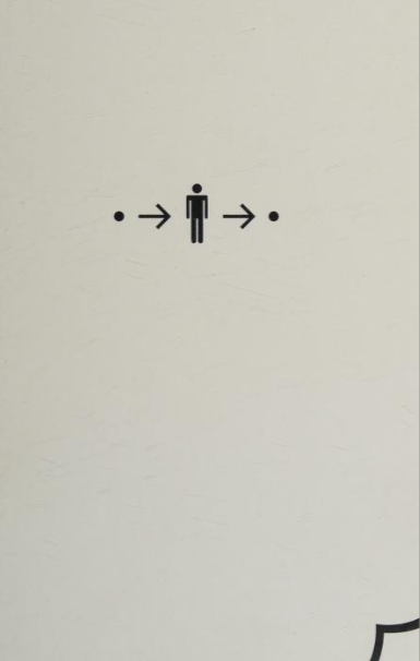 White book cover depicting a dot, an arrow pointing to a human icon, and then pointing to a dot